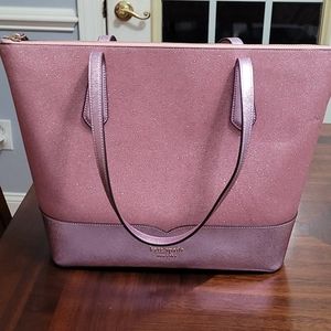 Kate Spade Lola Pink Glitter Tote